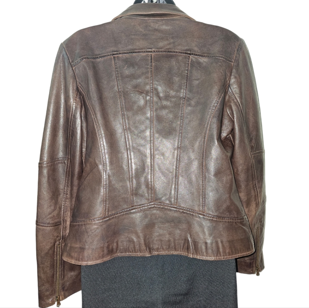 Vintage Women's Guess Leather Jacket Size Medium - Picture 2 of 9